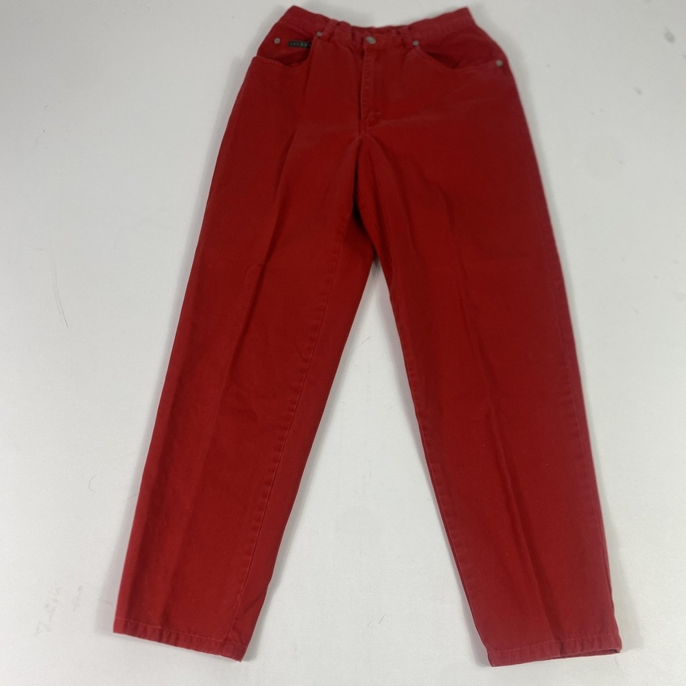 Lauren Ralph Lauren Pants Womens 6 Red Chino Pleated High Waist Tapered Twill